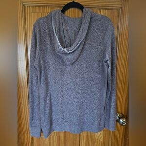 Cozy Knit Light Purple Hooded Sweater